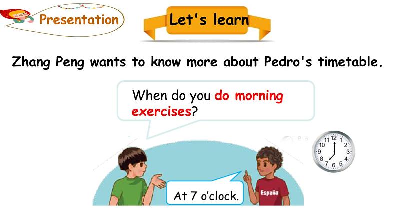 PEP小学英语五年级下册 unit 1 My day Part A Let's learn & Ask and write 课件+素材07