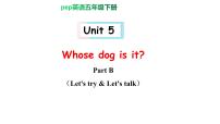英语五年级下册Unit 5 Whose dog is it? Part B优秀ppt课件