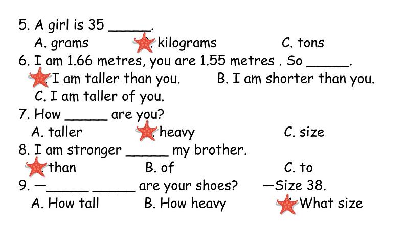 PEP小学英语六年级下册  Unit  1  How tall are you B Read and write     ppt课件+教学教案05