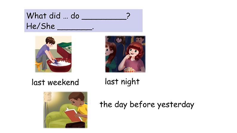 PEP小学英语六年级下册 Unit 2 Last weekend B Let's try&Let's talk ppt课件+教学教案06