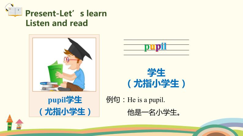 5.人教pep版-三下unit1-partB-Let's learn & Let's chant 课件PPT05
