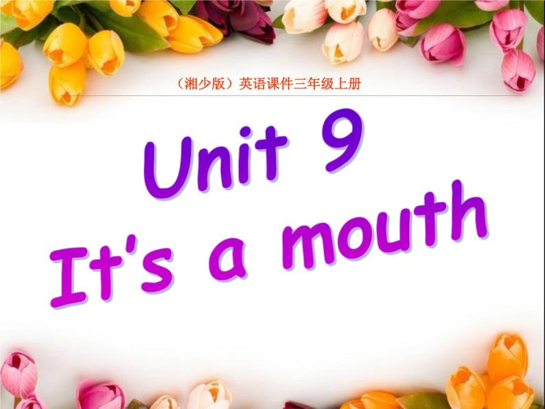 湘少版英语三年级下册 Unit 9 It's a mouth课件01