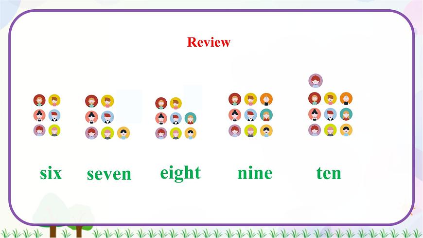 三年級(jí)上冊(cè)英語Unit 1 Lesson 6 Numbers 6-10 課件第5頁