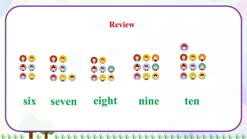 三年级上册英语课件+教案-Unit 1 Lesson 6 Numbers 6-10 冀教版(三起)05