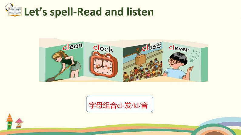 3. 人教版五年级下Unit 1 Part A Let's spell 精品PPT课件03