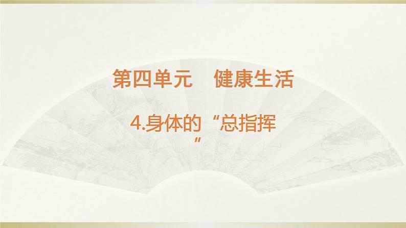 小学科学教科版五年级上册第四单元第4课《身体的“总指挥”》课件3(2021新版)第1页