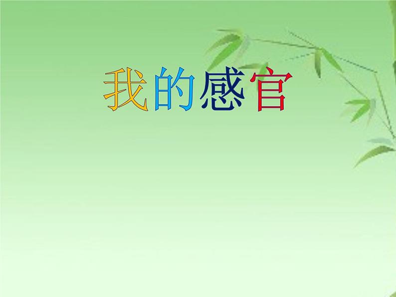 一年级上册科学课件-2 我的感官丨冀人版(共22张PPT)01