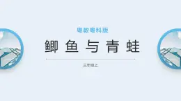 粤教粤科版三上科学 1.1《鲫鱼与青蛙》课件