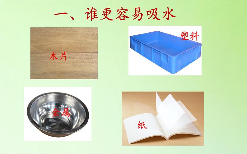 教科版 三年级上科学-3.4它们吸水吗 课件(16张PPT)第2页