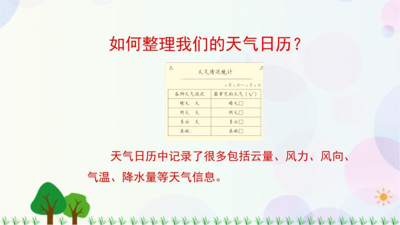 三年级上册科学-3.7 整理我们的天气日历（课件+教学设计＋任务单＋课后练习）教科版08