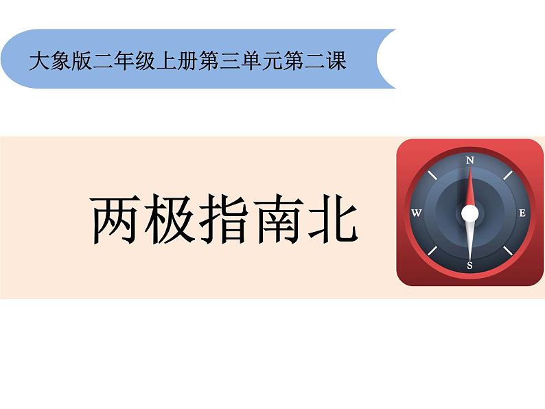 大象版 科学二年级上册 3.2《两极指南北》教学课件(14张PPT)01