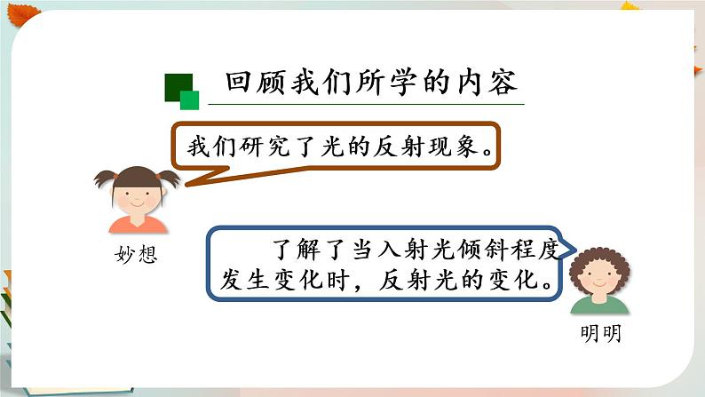 新人教鄂教版五上科学:4.12 光的反射(第2课时) PPT课件+教案+练习02