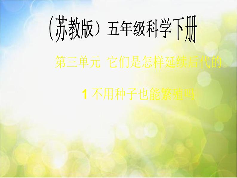苏教小学科学五下《3.1.不用种子也能繁殖吗》PPT课件02