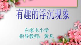 科学三年级上册15有趣的浮沉现象教学演示课件ppt