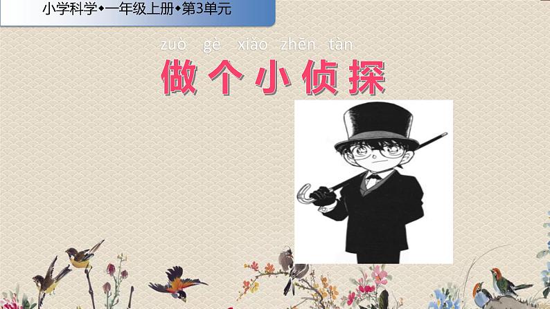 苏教版(2017)一年级上册科学 第三单元 用大脑思考《做 个 小 侦 探》课件02