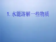 教科小学科学四上《2.1、水能溶解一些物质》PPT课件(2)