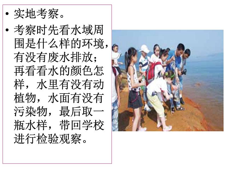 教科版科学六年级下册 4.7 考察家乡的自然水域 课件第4页