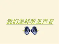 人教版小学科学四年级下册2.4我们怎样听到声音PPT课件