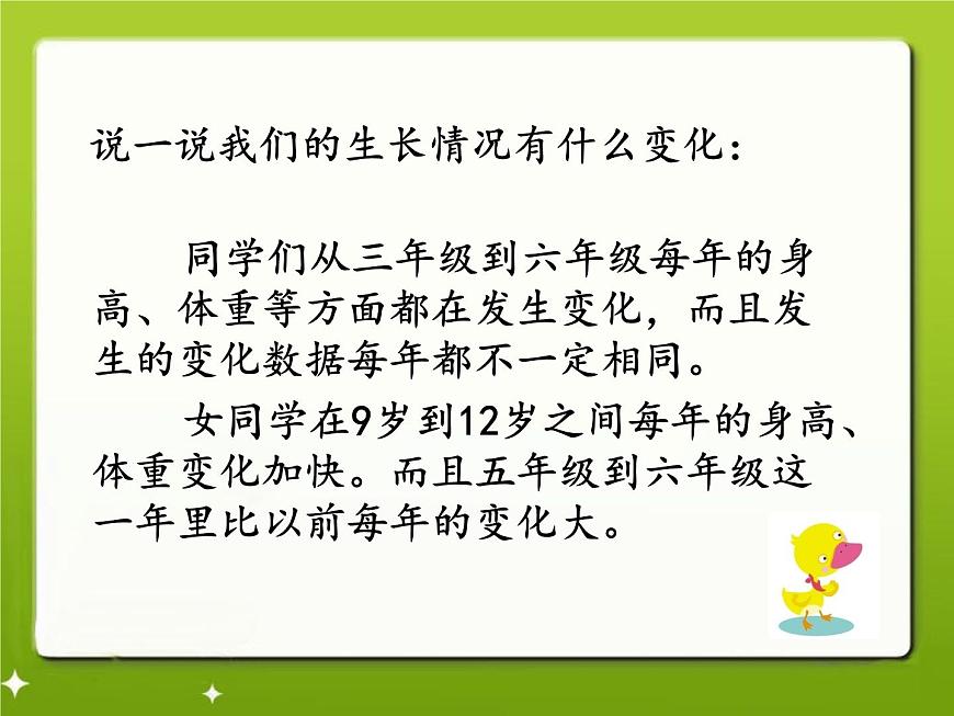 2020小學(xué)五年級(jí)下冊科學(xué)課件-2.3《我們的生長變化》3人教版(17張)ppt課件第6頁