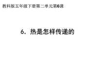 2020小学五年级下册科学课件2.6热是怎样传递的教科版(12张)ppt课件