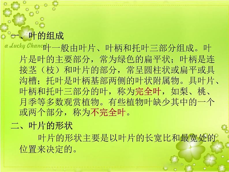 2020年四年级上册科学课件4叶的组成首师大版(11张)ppt课件第4页