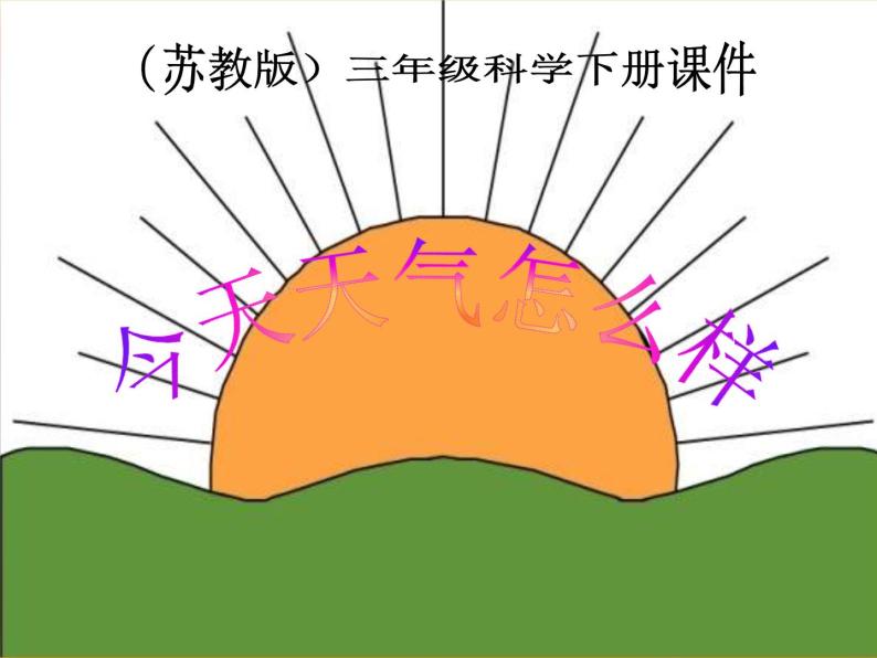 苏教版小学科学三年级下册《4.1.今天天气怎么样》PPT课件 (4)01