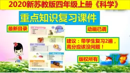 新版苏教版科学四年级上册4哺乳类知识复习PPT课件（动画已调）