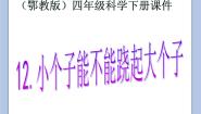 鄂教版12.小个子能不能跷起大个子优质课课件ppt