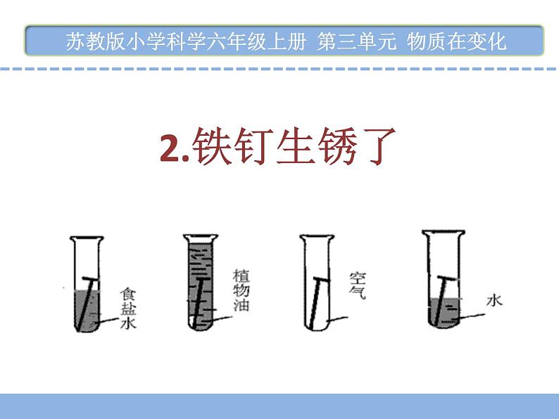 3.2 铁钉生锈了第1页