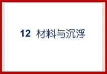 2.12 材料的沉与浮  课件