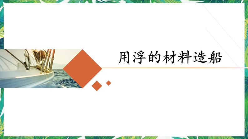 《用浮的材料造船》教学课件第1页