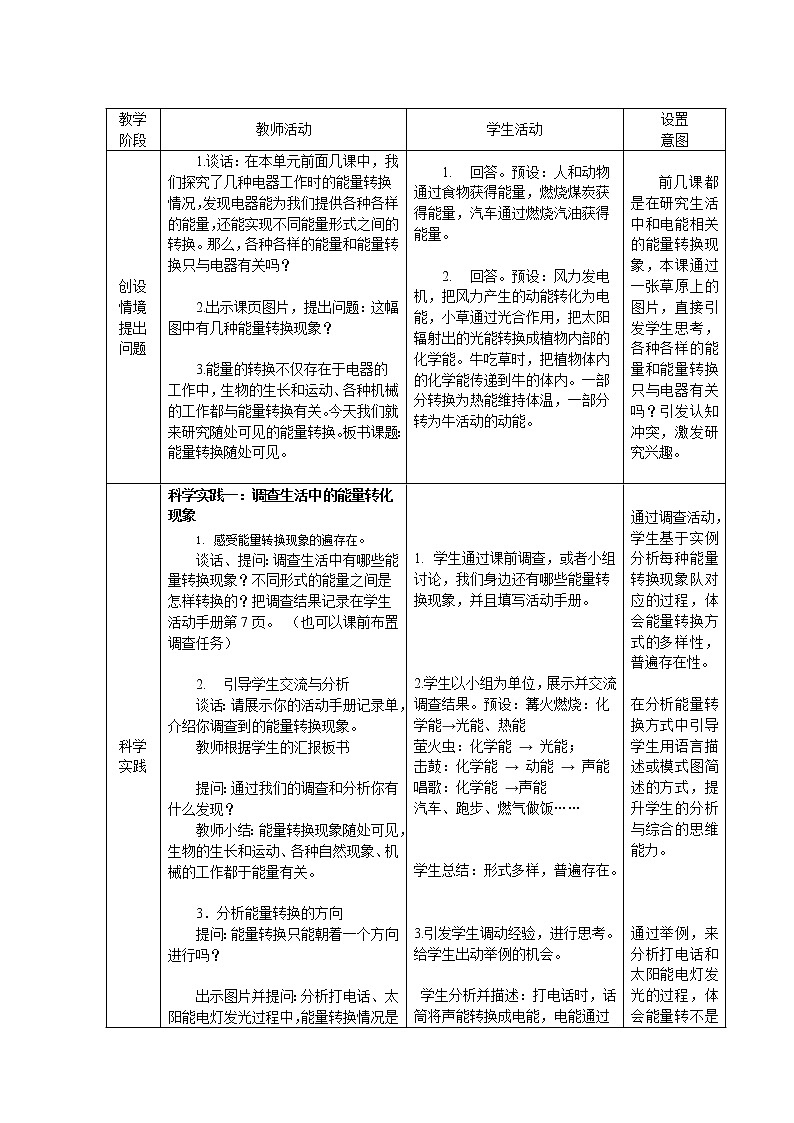 7. 新鄂教人教版科学五下 7 随处可见的能量转换 PPT课件+教案03
