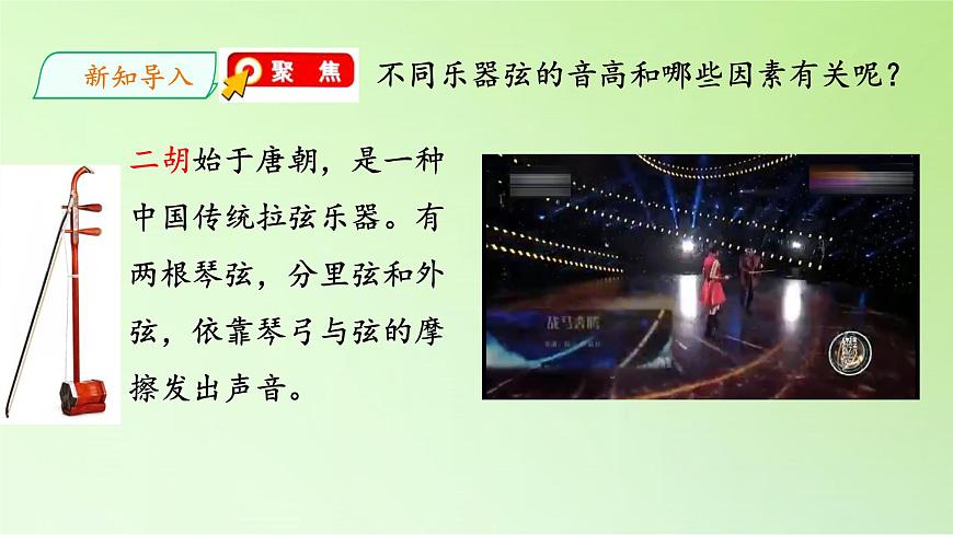 教科版（2017秋）四年級上冊  1.7 讓弦發(fā)出高低不同的聲音（課件）第2頁