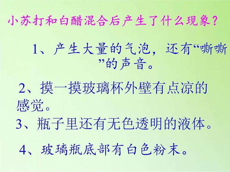 教科版(2001)科学六年级下册 2.4 小苏打和白醋的变化(3) 课件05