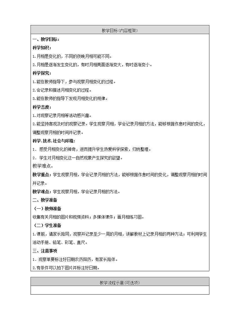 人教鄂教版科学二年级下册5.《月亮》 课件+教案02