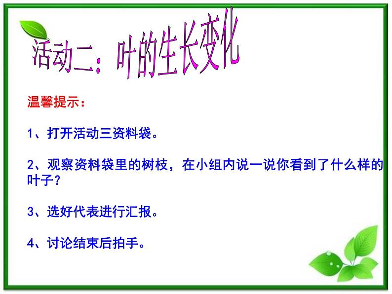 植物的叶PPT课件免费下载06