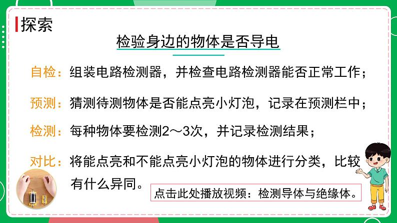 新教科版四下科学 2.6 导体和绝缘体 课件PPT+视频素材06