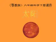 鄂教版小学科学六下《8.太阳》课件1