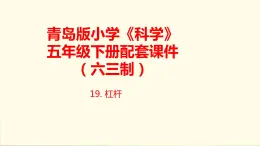 19.《杠杆》课件 青岛版(六三制)小学科学五下