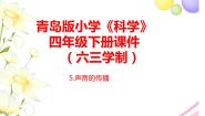 青岛版 (六三制2017)四年级下册第二单元 声音的秘密5 声音的传播精品课件ppt