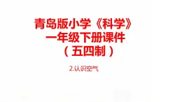 2.《认识空气》课件 青岛版(五四制)小学科学一下