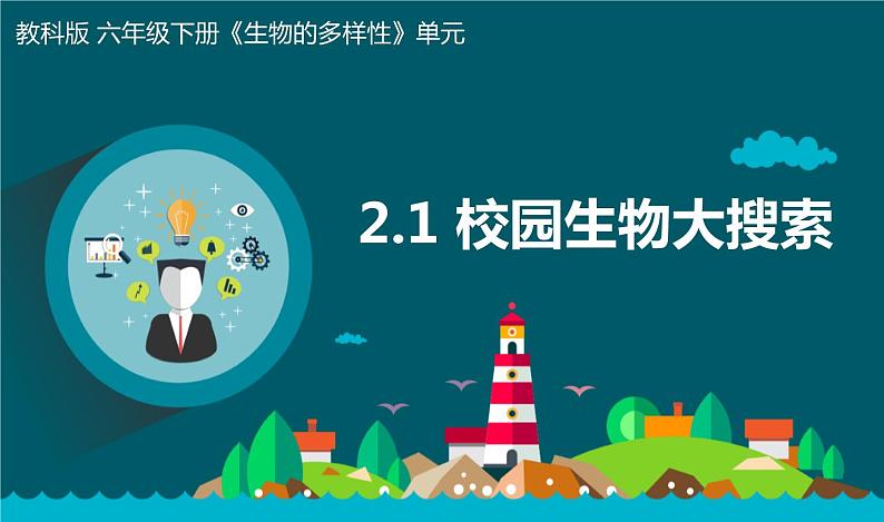 教科版科学 六下 2.1《校园生物大搜索》(课件+教学设计+素材)01