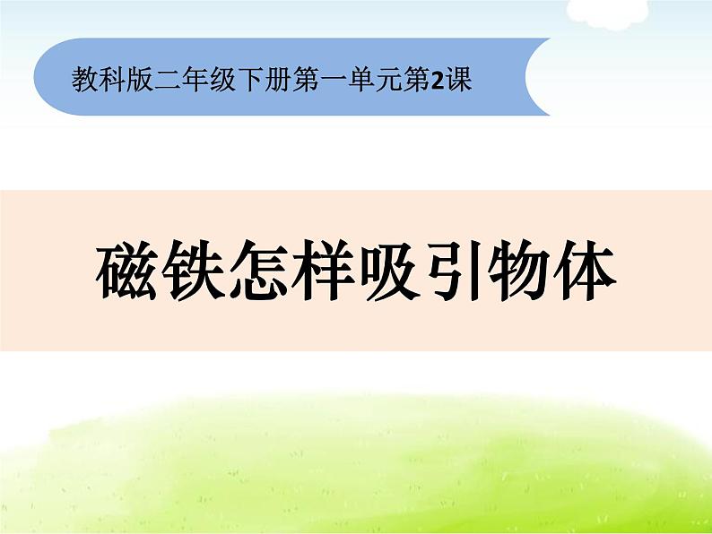 1-2《磁铁怎样吸引物体》课件 教科版小学科学二下第1页