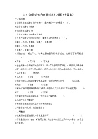 小學科學教科版 (2017)四年級下冊4.制作巖石和礦物標本習題