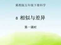 《相似与差异》公开课教学PPT课件2 冀人版科学五下