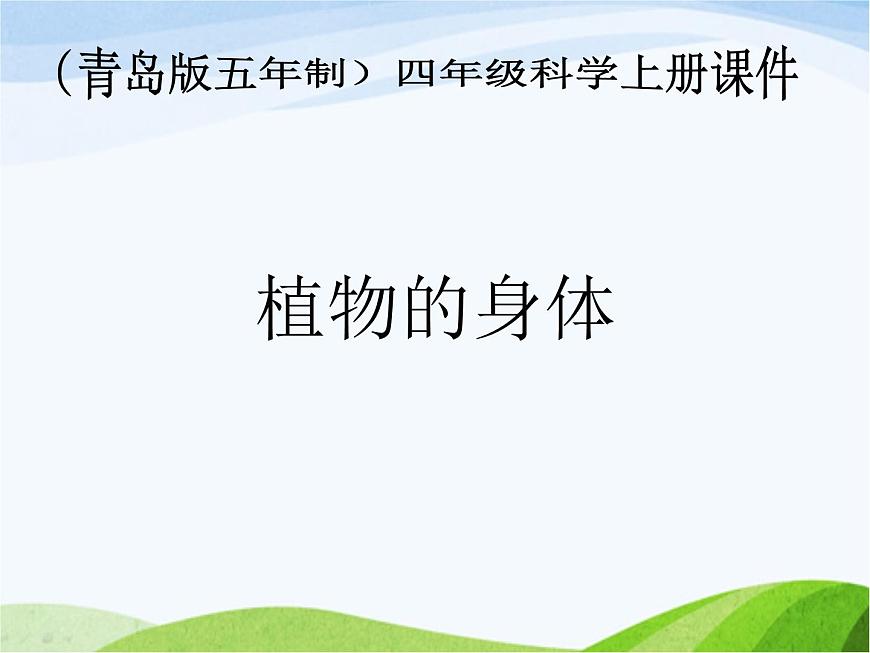 青島小學(xué)科學(xué)四上《1-植物的身體》PPT課件-(7)第1頁(yè)