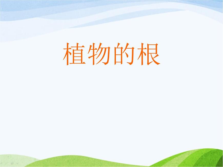 青島小學(xué)科學(xué)四上《2-植物的根》PPT課件-(1)第1頁