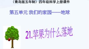 青岛版 (五四制)四年级上册第五单元 我们的家园——地球21 苹果为什么落地示范课课件ppt