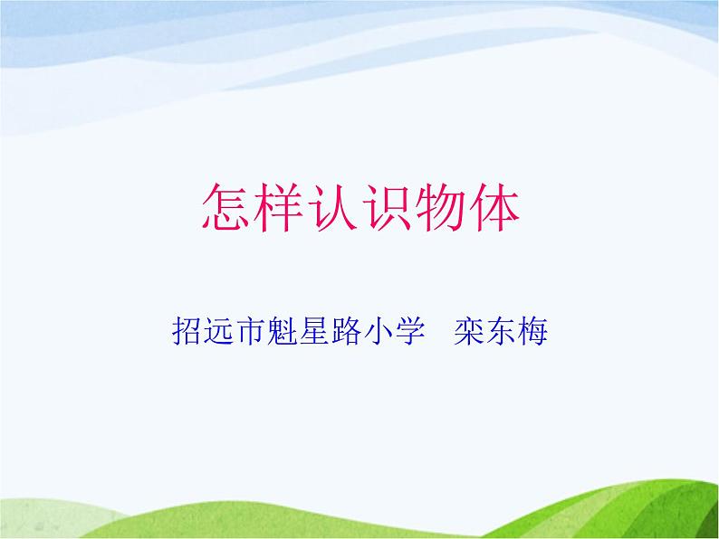 青岛小学科学三上《4-怎样认识物体》PPT课件-(4)02