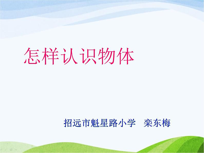 青岛小学科学三上《4-怎样认识物体》PPT课件-(7)01